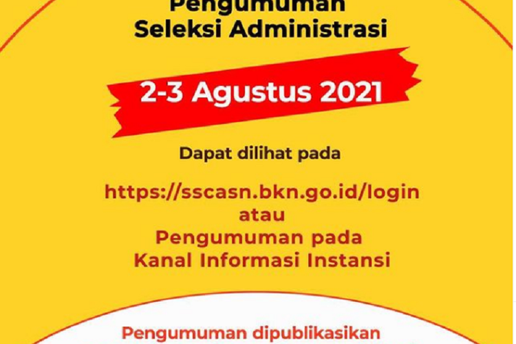 Link Pengumuman CPNS 2021 Bandar Lampung, Cek Hasil Seleksi ...