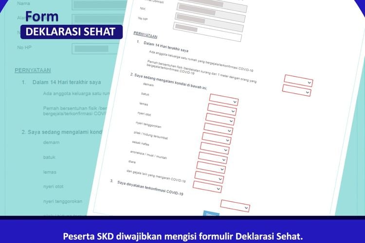 Surat Deklarasi Sehat Jadi Syarat Wajib, Begini Konsekuensi Peserta SKD ...