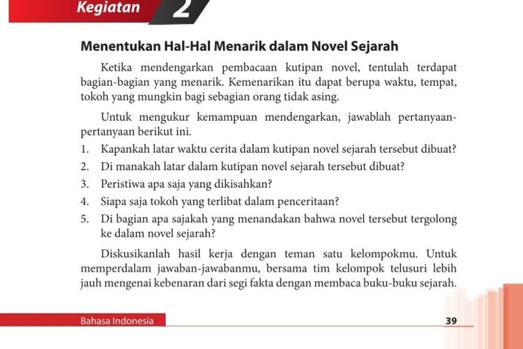 Kunci Jawaban Bahasa Indonesia Kelas 12 SMA Halaman 39 Kegiatan 2, Kemelut  di Majapahit - Ringtimes Banyuwangi