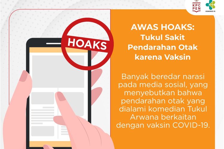 Beware of HOAXS: Arowana Tukul Brain Bleeding is not Due to Vaccines