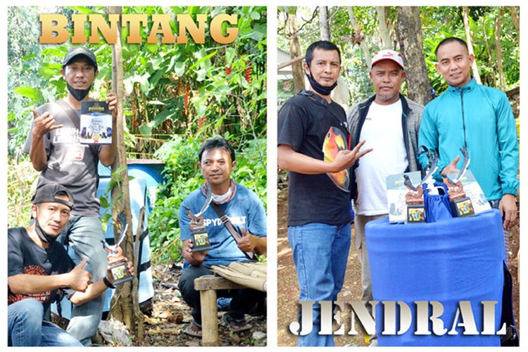 Murai Batu BINTANG dan JENDRAL Double Winner di Bukit Twenty One Oriq Jaya, Minggu 17 Oktober 2021