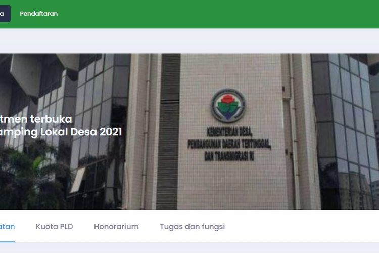 LINK Pendaftaran Pendamping Lokal Desa (PLD) 2021 Kemendes, Berikut ...