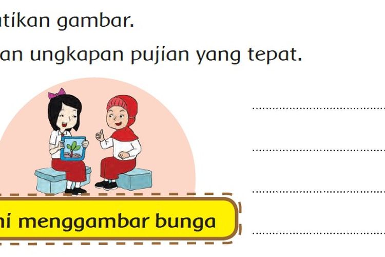 Tuliskan ungkapan pujian yang kalian temukan dalam dialog diatas