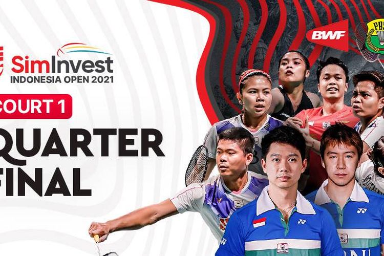 Link Live Streaming SimInvest Indonesia Open 2021 Perempat Final