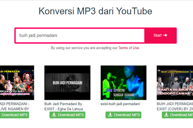 Berikut Link dan Cara Download Video Lagu MP3 MP4 di YouTube dengan