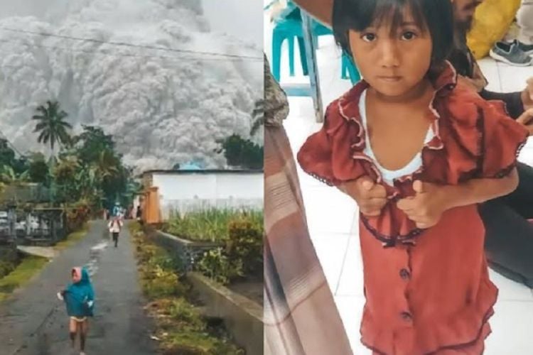 Masih Ingat Bocah Perempuan yang Berlari dalam Video Viral Gunung Semeru  Erupsi? Ini Kisahnya - Pikiran Rakyat Bekasi