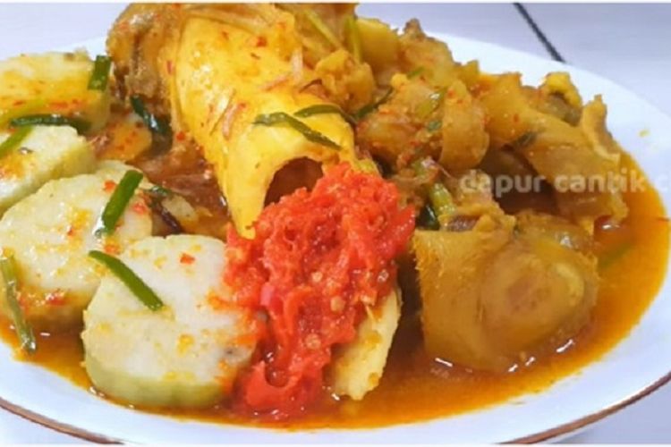 Resep Lontong Kikil Khas Surabaya, Perpaduan Kuah Kaldu Dan Bumbu ...