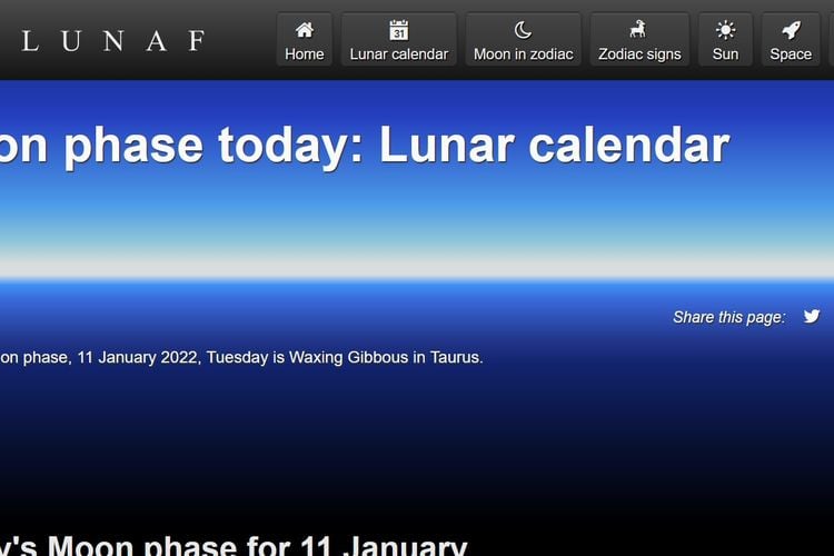 Lunaf.com the moon on