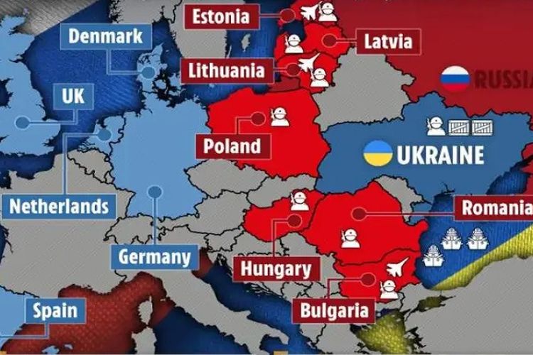 Peta ukraina dan rusia