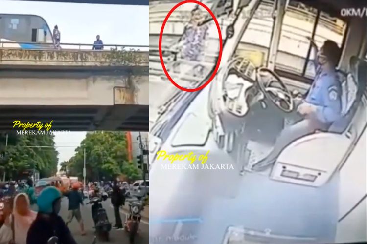 Viral Aksi Heroik Sopir Bus Transjakarta Selamatkan Wanita Yang Hendak