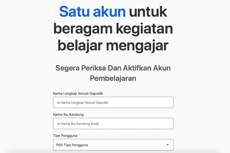 Simak Cara Daftar Dan Aktivasi Akun Belajar.id Untuk Pembelajaran ...