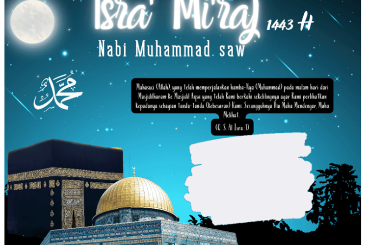 35 Link Twibbon Isra Miraj 2022 Cantik Dan Trending Download Gratis Twibbon Hari Isra Miraj