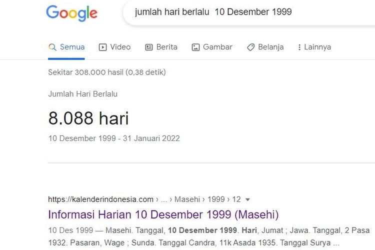 Cara Menghitung Jumlah Hari Berlalu Dari Tanggal Lahir, Kalkulator ...