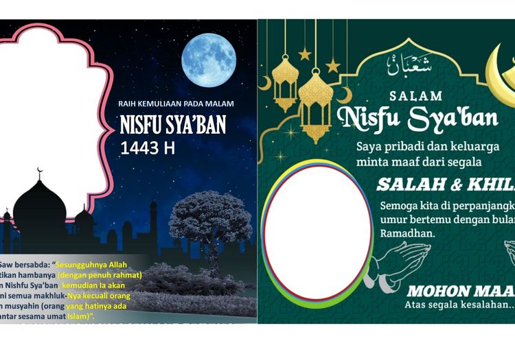 Link Twibbon Hari Malam Nisfu Syaban 2022, Cocok Pasang Sekarang Fotomu