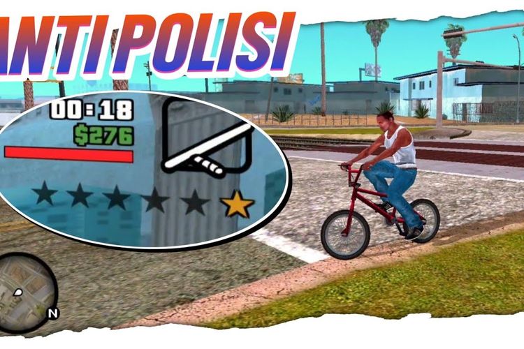 GTA San Andreas Anti Police Cheats, Unlimited Lives, Wanted Level Zero, Complete!