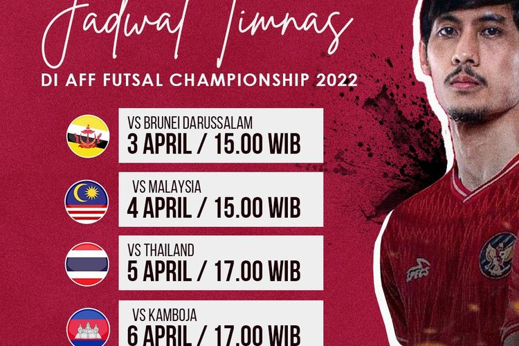 Jadwal Piala Aff Futsal 2022 Indonesia Vs Thailand Hari Ini 5 April