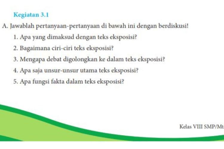 Kunci Jawaban Bahasa Indonesia Kelas 8 Halaman 62, Apa yang Dimaksud