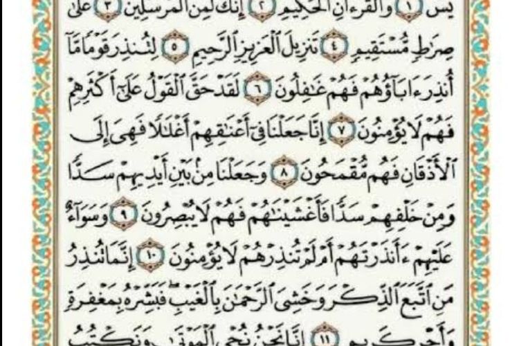 Bacaan Surat Yasin Ayat Lengkap Tulisan Arab Dan Latin Dibaca Pada Hari Jumat Untuk