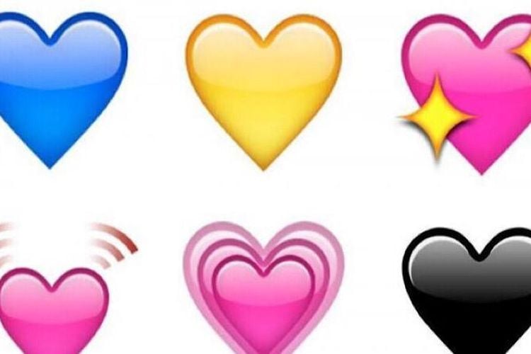 Kemenkominfo, makna, emoji love, ungkapan perasaan, berbagai warna.