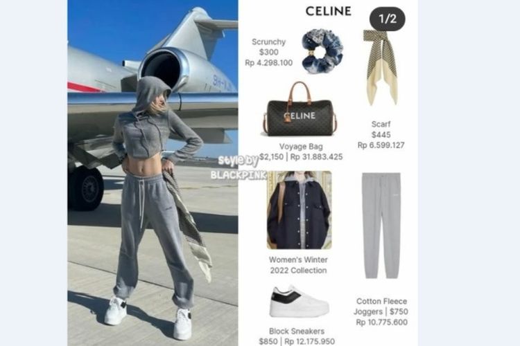 Heboh! Harga Outfit Lisa BLACKPINK Saat Terbang ke Paris, Celana Kulit  Rp33,5 juta, Ikat Rambut Jadi Sorotan