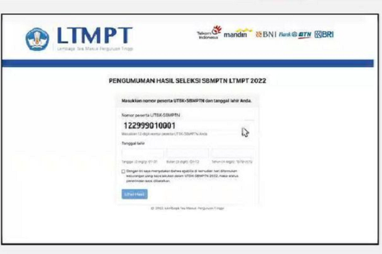 Cara Melihat Skor UTBK 2022 bagi Peserta yang Tidak Lolos SBMPTN