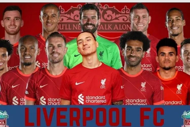 Daftar Skuad Liverpool FC 2022, Darwin Nunez Pertajam Lini Depan ...