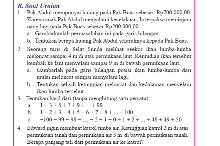 Kunci Jawaban Matematika Kelas 7 Semester 1 Halaman 20, 21 Ayo Kita ...