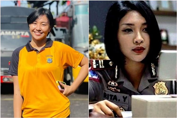 Inilah Potret Bripda Dania Sampul Polwan Cantik Yang Punya Cita Cita