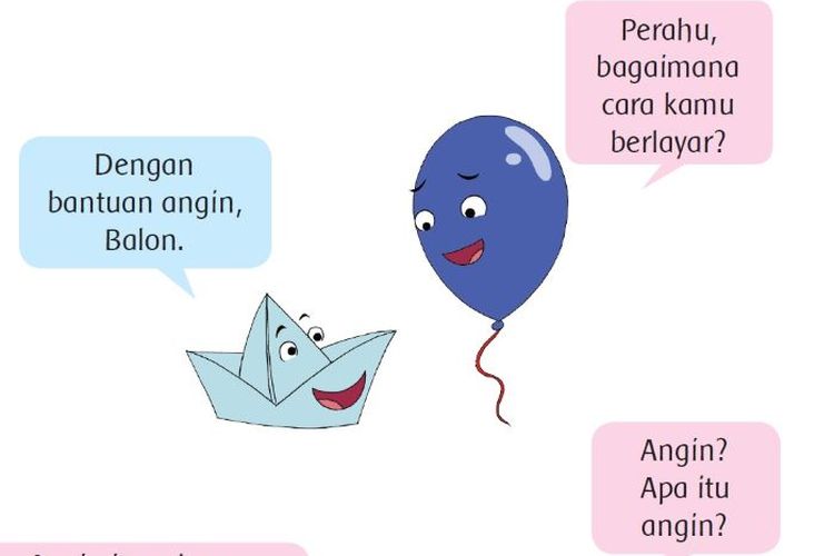 Kunci Jawaban Tema 2 Kelas 2 Halaman 37, 38, 39, 40, 41, 42, 43 : Bentuk Udara Ketika Ditiupkan ke Balon - Portal Pekalongan - Halaman 2