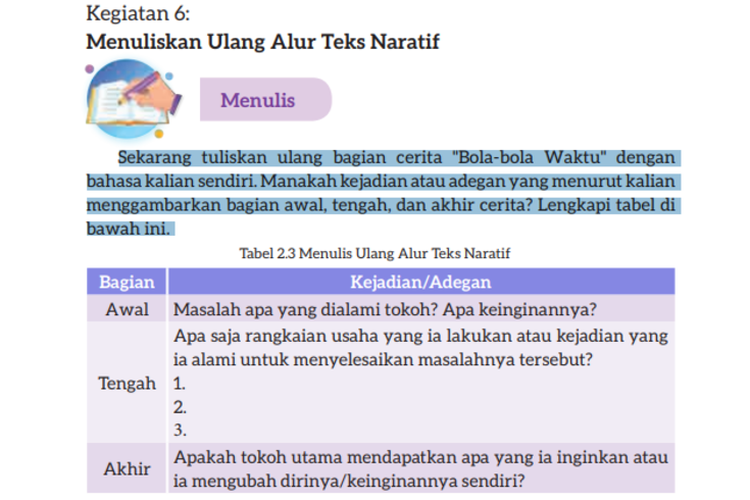 Kunci Jawaban Bahasa Indonesia Kelas 7 SMP Halaman 53 Kurikulum Merdeka