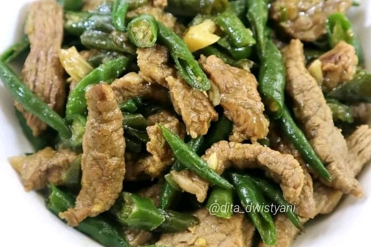 Resep Simpel Wajib Coba Tumis Daging Lombok Ijo Respon Sulteng