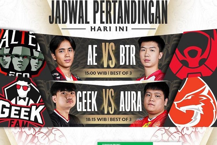 Jadwal Mpl Week Hari Ini Alter Ego Vs Btr Geek Vs Aura Tayang Jam Berapa Dan Link Live