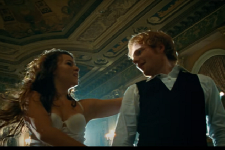 thinking out loud music video girl