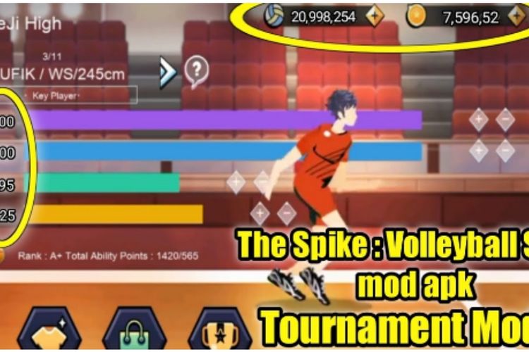 The spike volleyball mod menu