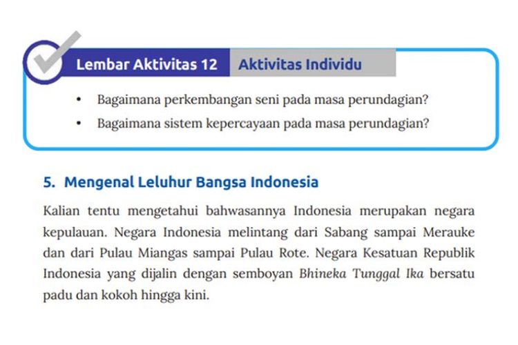 Kunci Jawaban Ips Kelas 7 Halaman 97 Lembar Aktivitas 12 Perkembangan