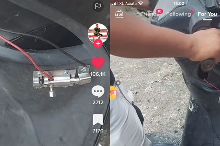 Viral Pria Modifikasi Motor dengan Slot Kunci Rumah, Netizen: Jepang Geleng-geleng Lihat Ini