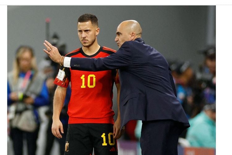 Eden Hazard announces his retirement from the Belgium national team via social media after failing at the 2022 World Cup