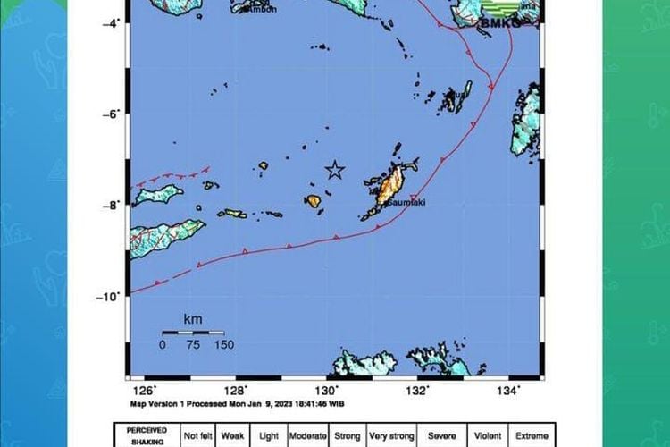 Gempa Dahsyat Magnitudo 7,9 Guncang Maluku, Berpotensi Tsunami - Kilas ...