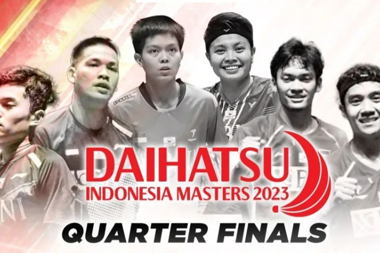 Schedule of matches of the Indonesian representatives in the quarter-finals of the Indonesian Masters 2023!