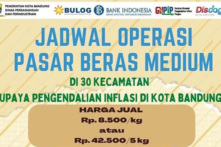 Disdagin Kota Bandung Gelar Operasi Pasar di Seluruh Kecamatan, Berikut Harga dan Jadwalnya