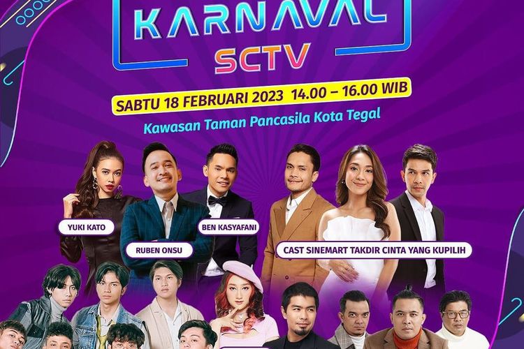 Jadwal Acara Sctv Hari Ini Sabtu 18 Februari 2023 Ada Live Karnaval Sctv Hingga Spesial Ultah 