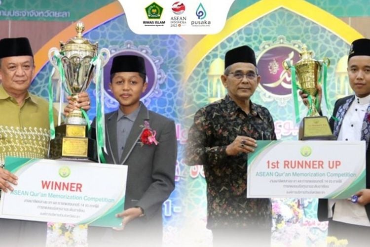 Membanggakan, Dua Hafidz Asal Indonesia Berhasil Raih Juara MTQ Internasional di Thailand