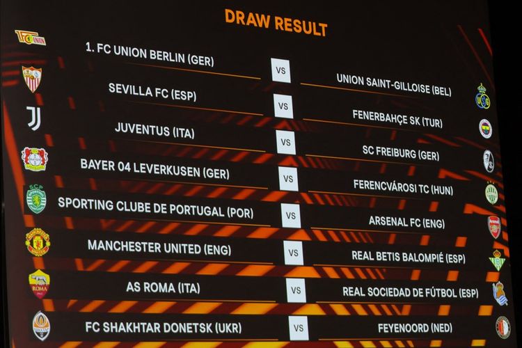 Jadwal 16 Besar Liga Europa Leg Pertama: Manchester United, Arsenal, Juventus hingga AS Roma