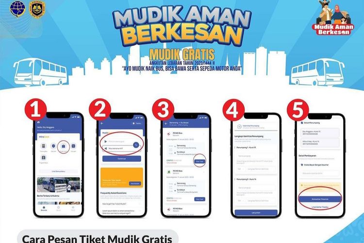 Panduan Lengkap Cara Daftar Dan Pesan Tiket Mudik Gratis Bus Kemenhub Di Aplikasi