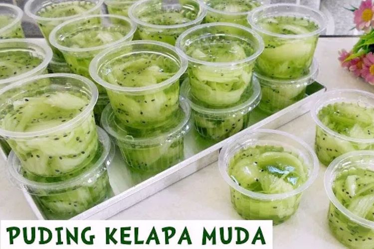 Segar Banget Sachet Nutrijel Jadi Cup Resep Puding Kelapa Muda Cocok Jadi Ide Cemilan