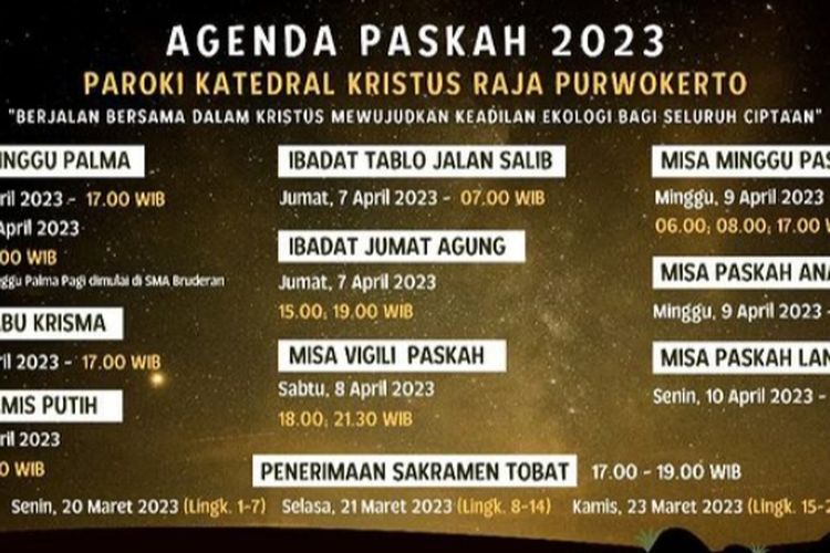 Paskah 2023 Tanggal Berapa? INI Jadwal Kamis Putih, Jumat Agung dan