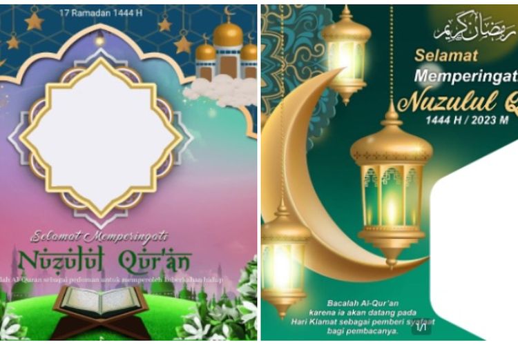 25 Twibbon Peringatan Malam Nuzulul Quran Desain Terbaru Dan Cocok