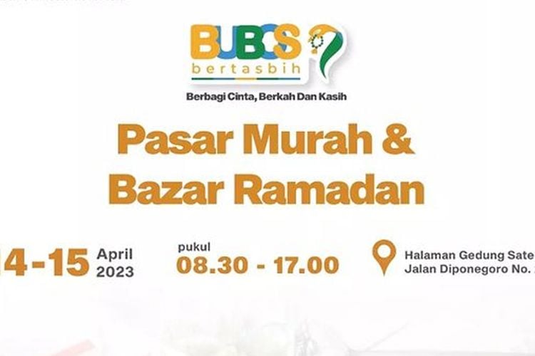 Mari Hadiri Pasar Murah dan Bazar Ramadhan 14-15 April 2023 di Kota Bandung, Minyak Goreng Cuma Rp13.500