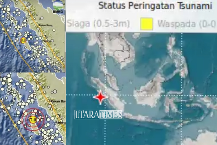 Titik Pusat Gempa Hari Ini April Peringatan Dini Tsunami Di