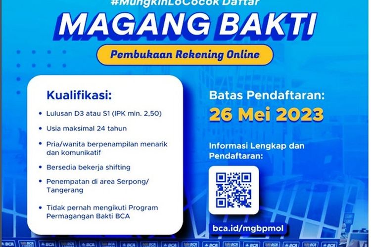 Ingin Magang Kerja Di Bca Ini Saatnya Magang Bakti Bca 2023 Resmi